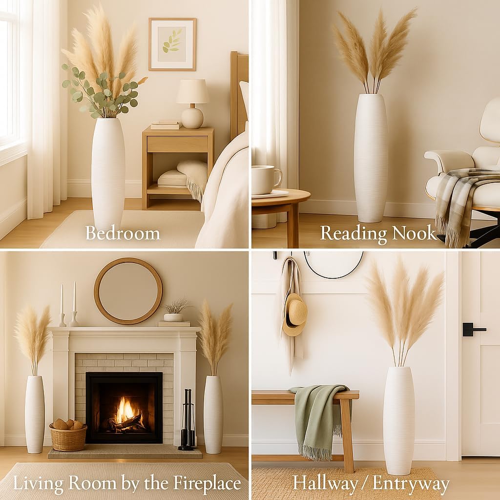 Mango Wood Large Floor Vase