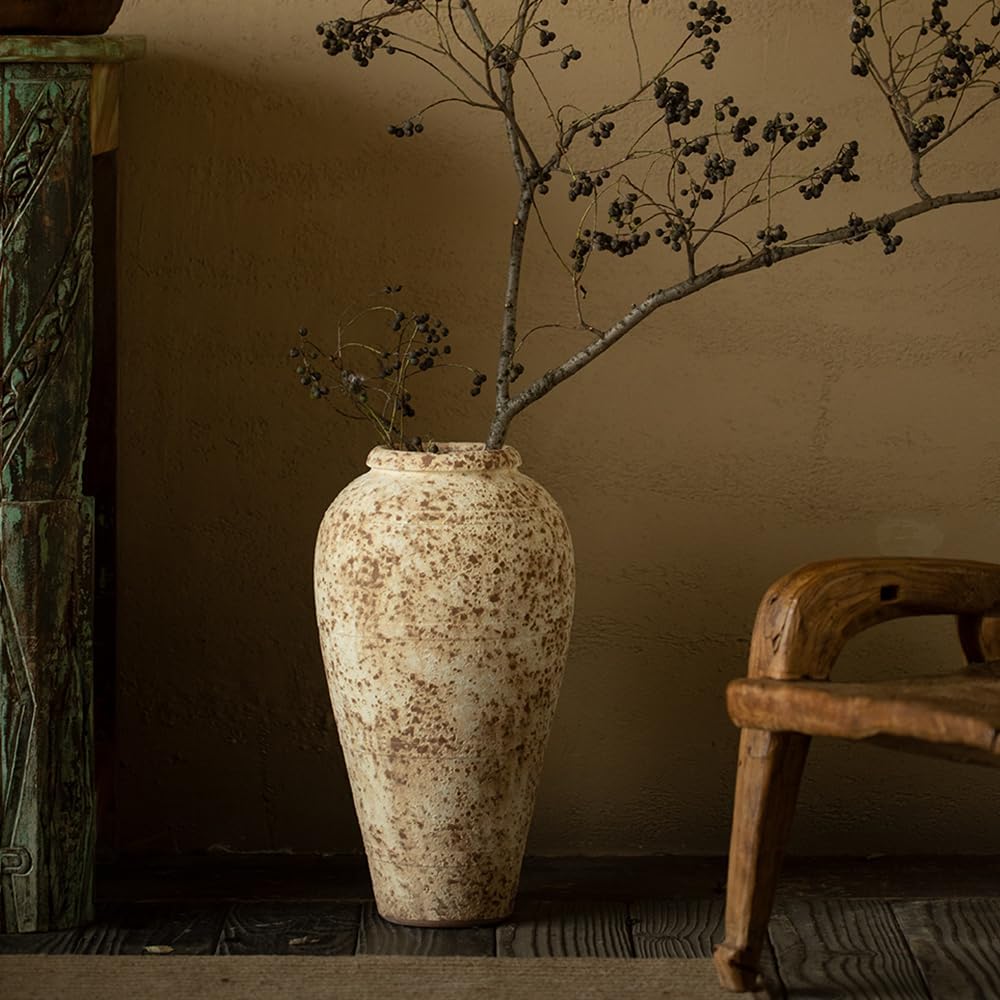 Rustic Terra Cotta Ceramic Vase