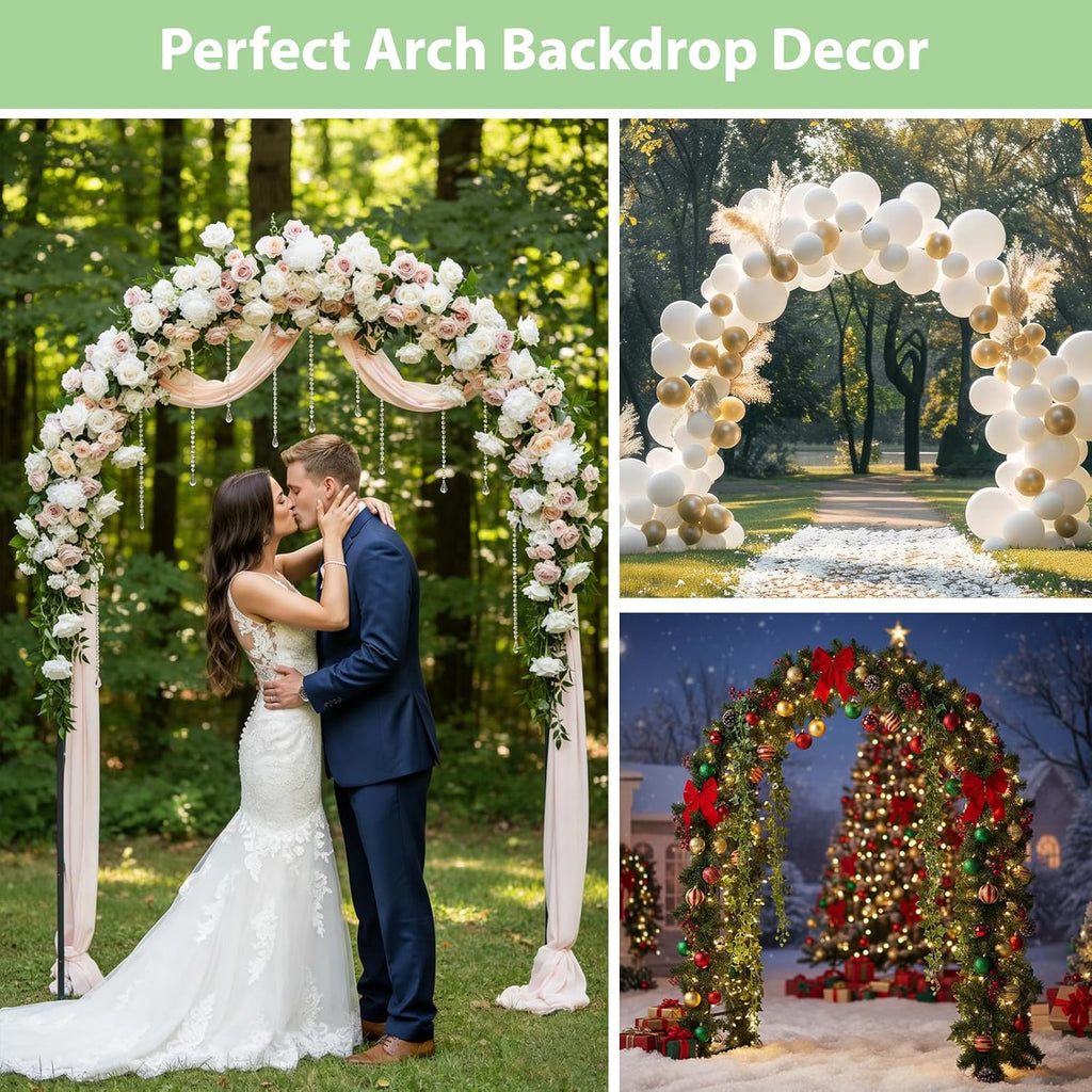 7.8ft Metal Garden Arch Trellis