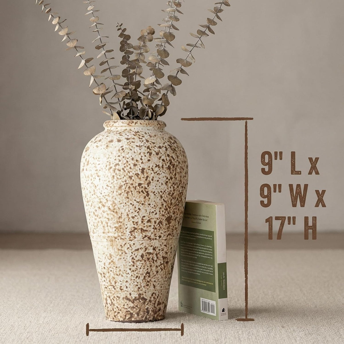Rustic Terra Cotta Ceramic Vase