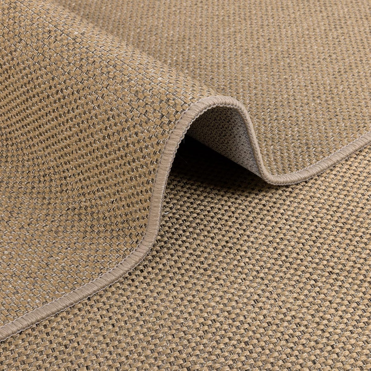 Faux Jute Woven Washable Area Rug