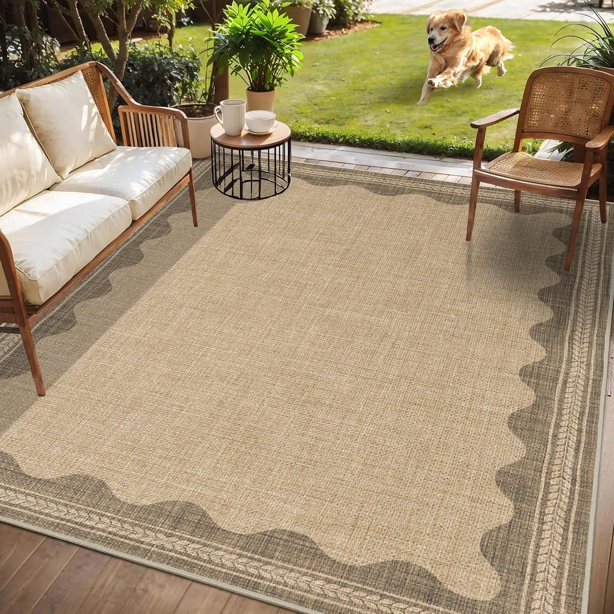 Neutral Jute Outdoor Rug