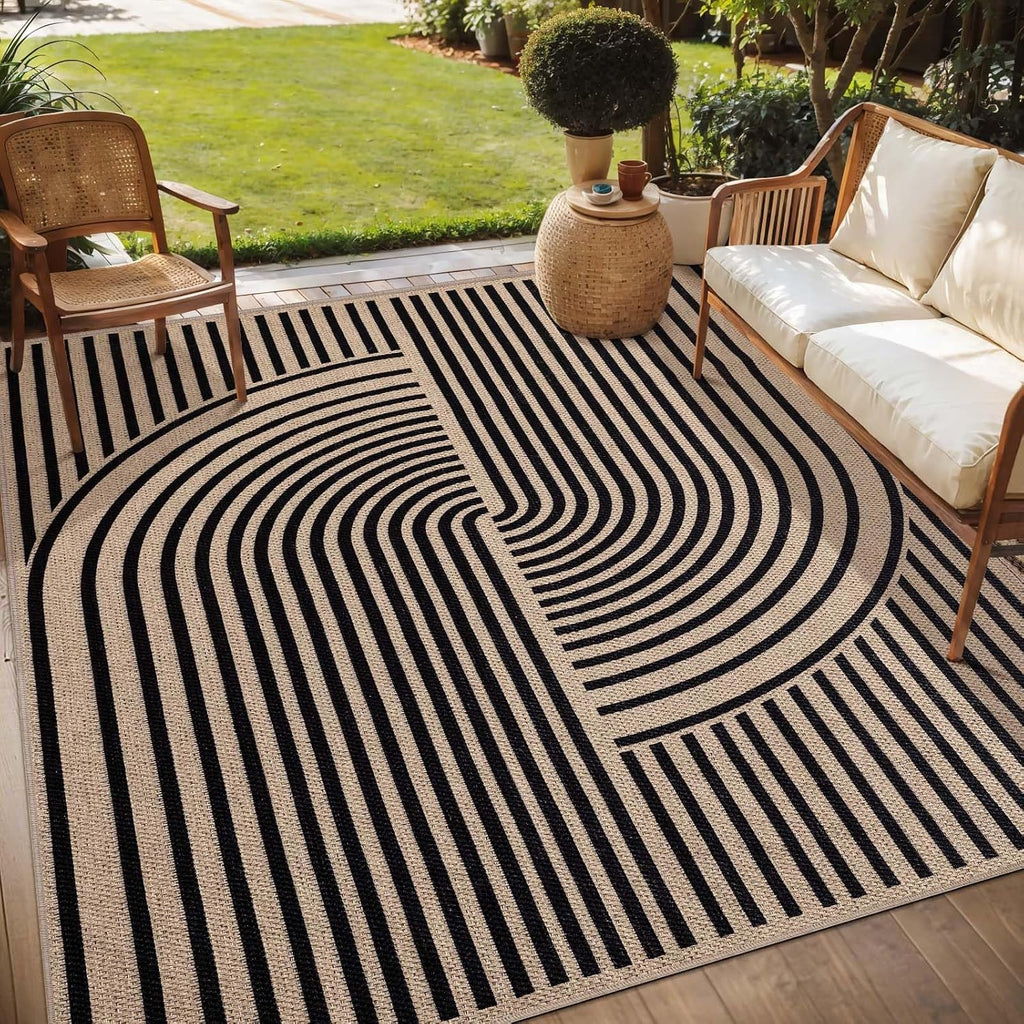 Washable Non‑Slip Jute Area Rug