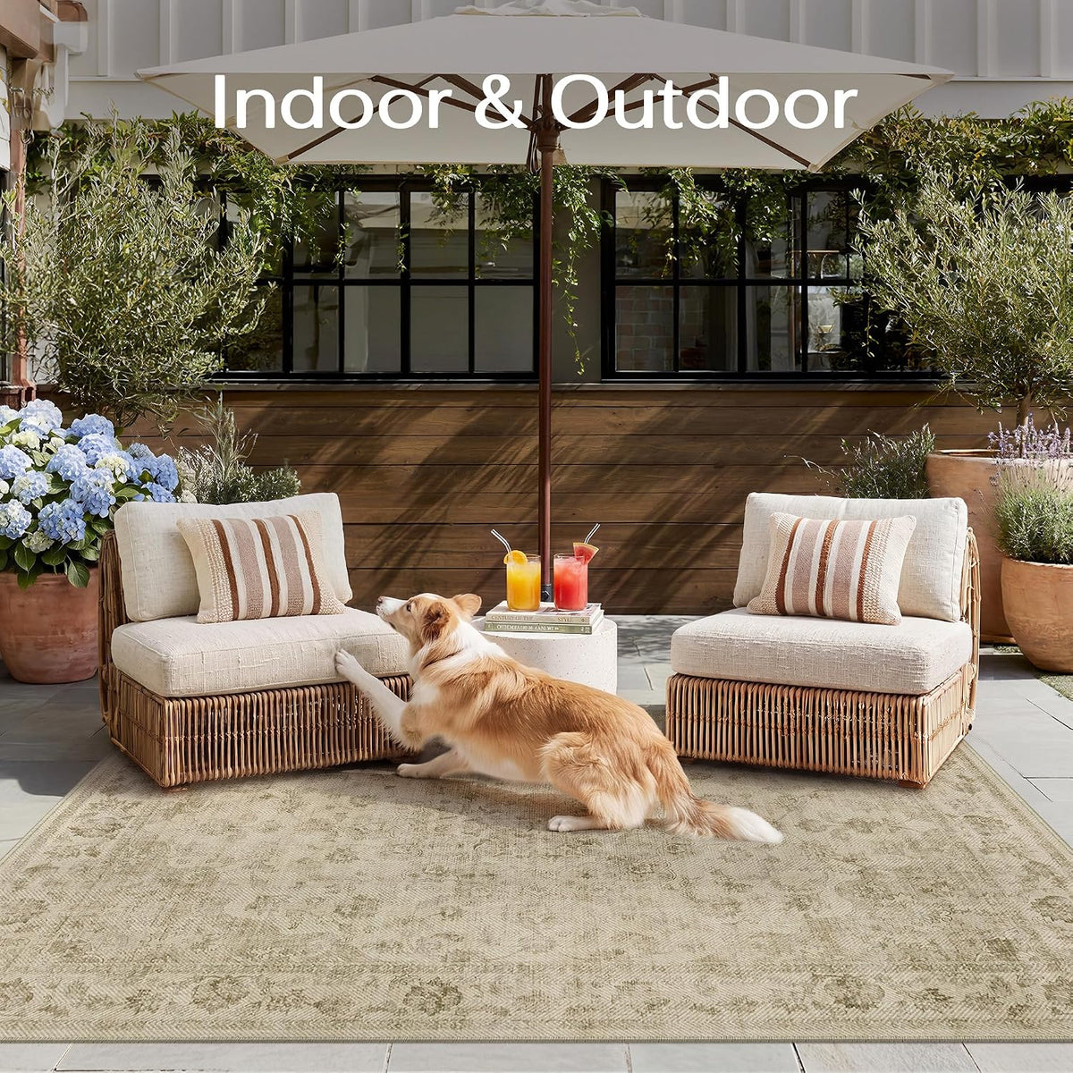 6x9 Beige Neutral Jute Area Rug