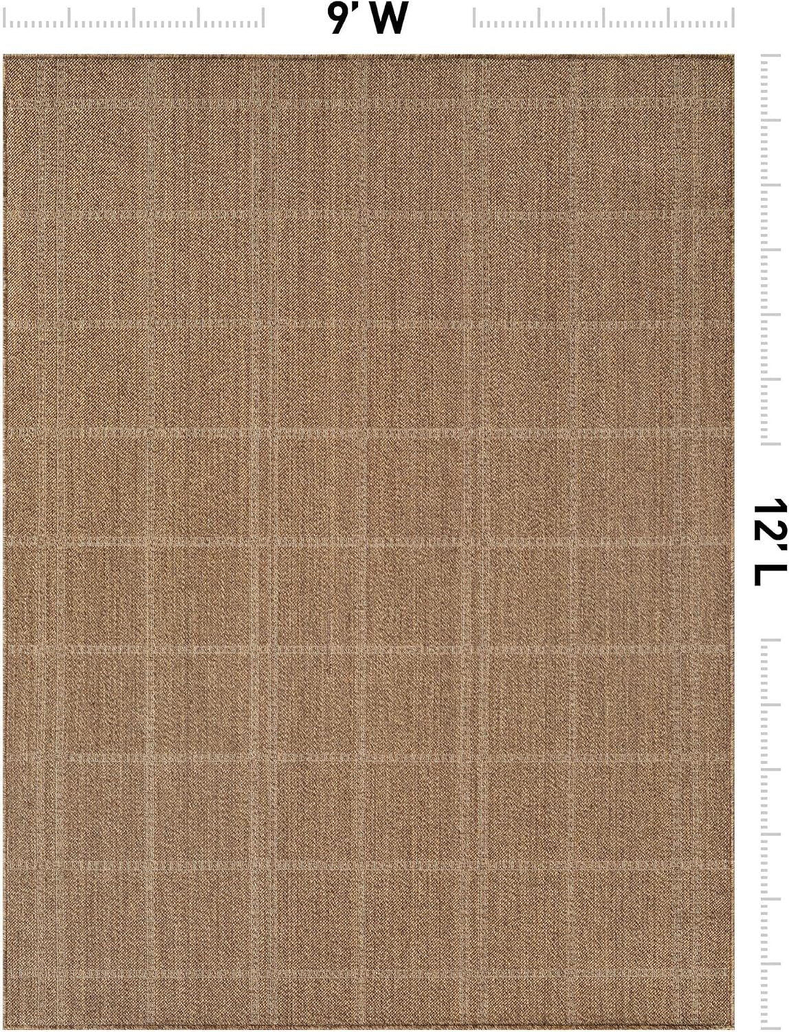 Modern Sand Jute‑Style Area Rug
