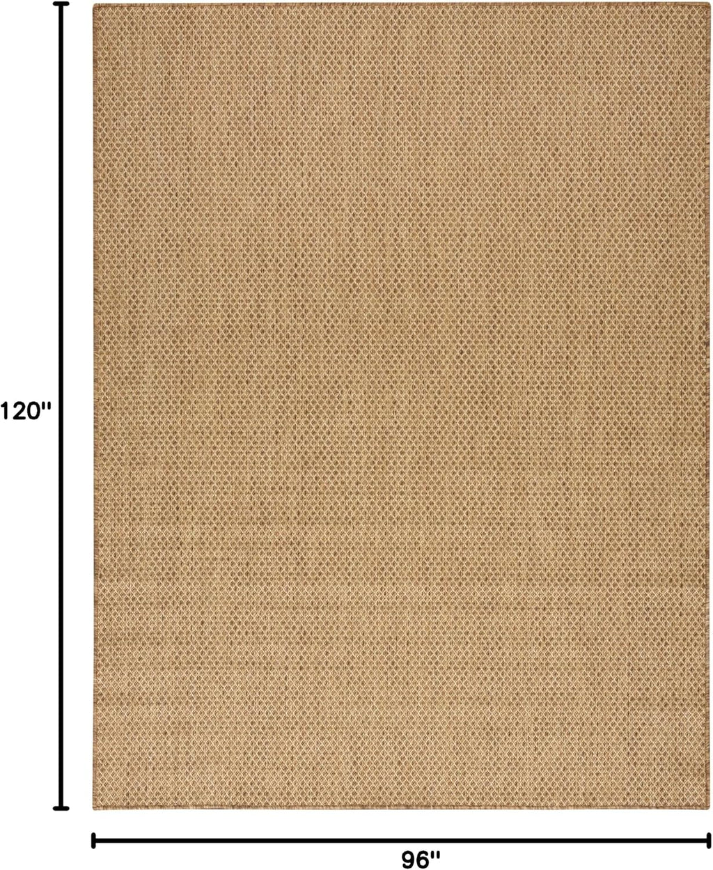 Geometric Jute Indoor‑Outdoor Area Rug