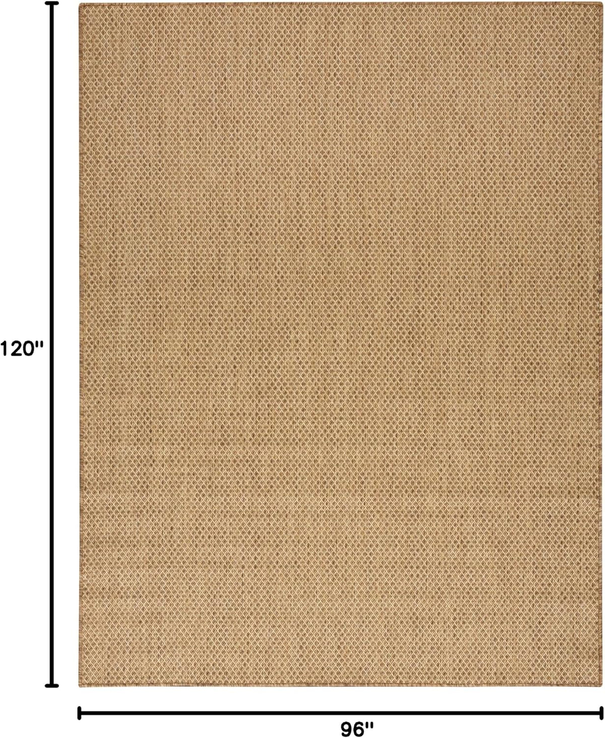 Geometric Jute Indoor‑Outdoor Area Rug